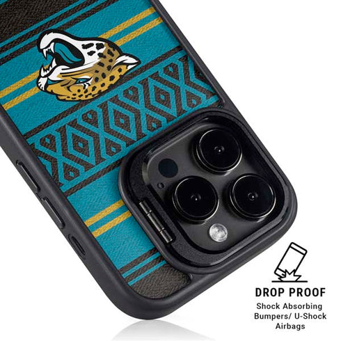 NFL Jacksonville Jaguars Trailblazer iPhone 15 Pro Kickstand Case